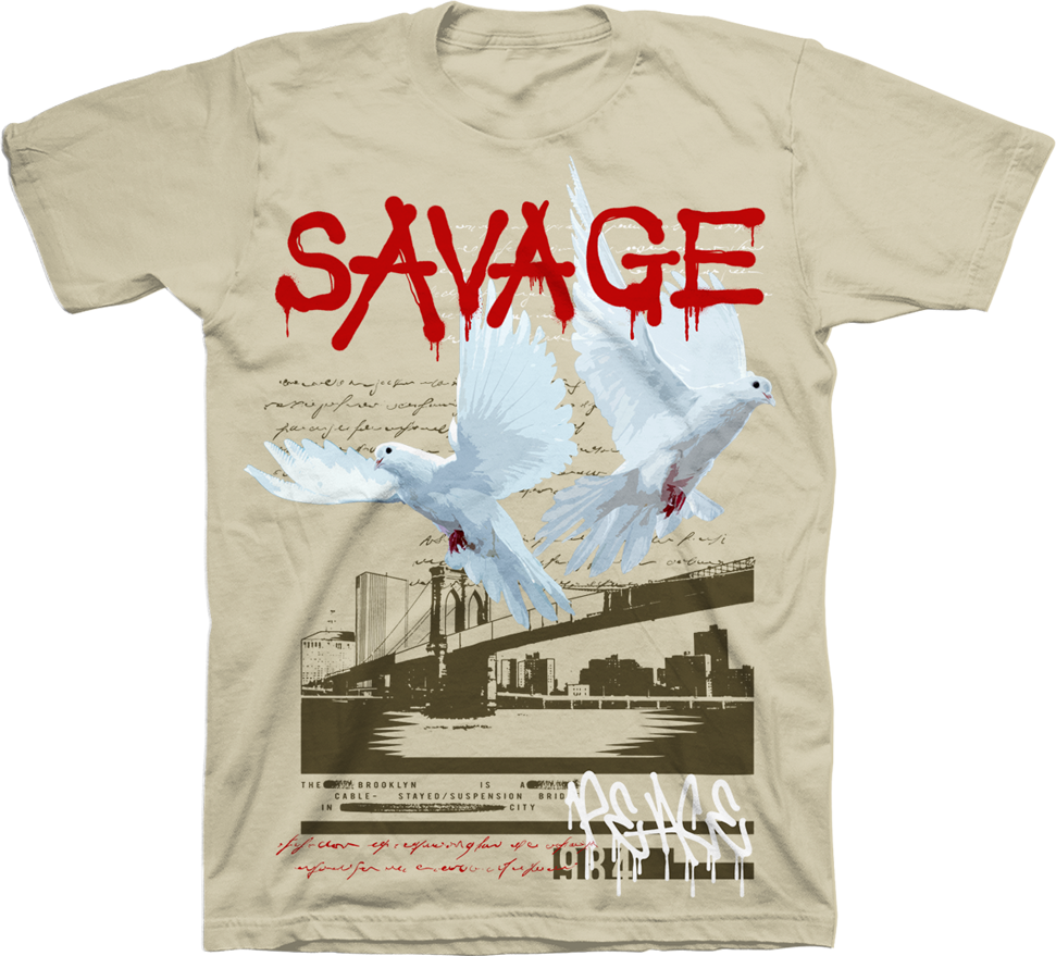SAVAGE PEACE MEN'S SS T