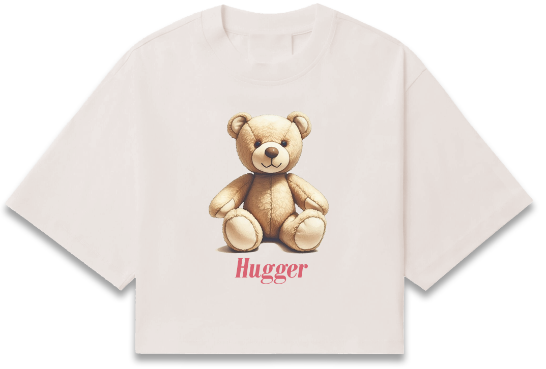 Hugger Womens Short Sleeve Crop T-Shirt