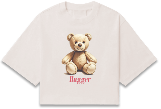 Hugger Womens Short Sleeve Crop T-Shirt