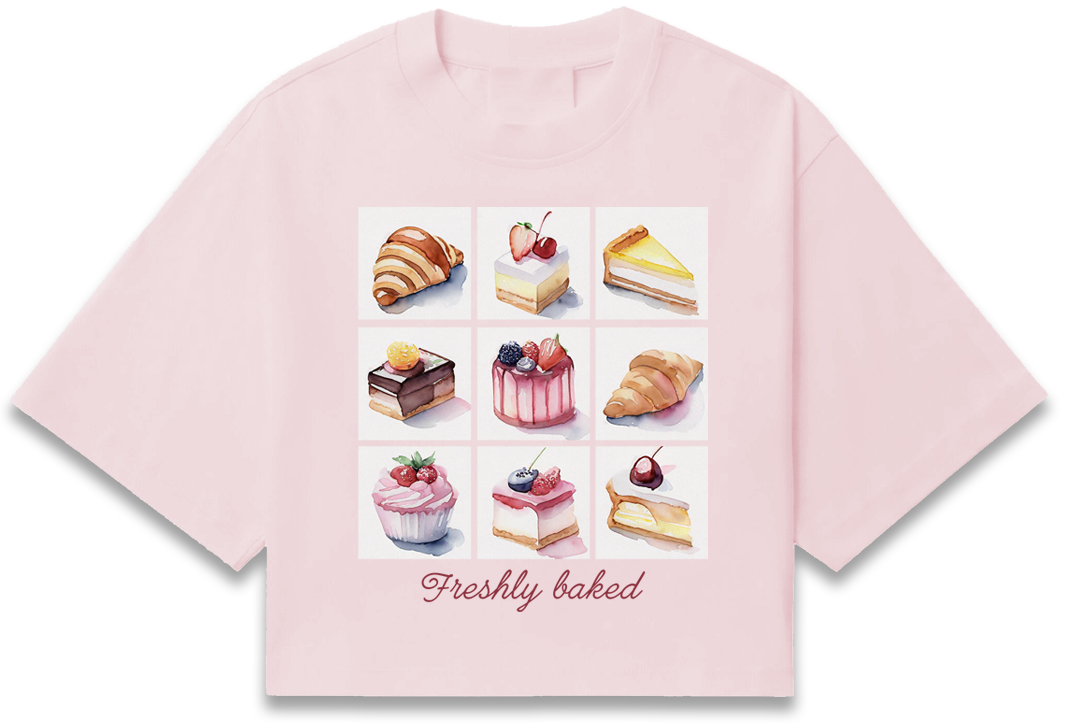 Freshly Baked Women's Short Sleeve Crop T-Shirt